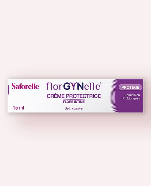 Packaging crème intime Saforelle florGYNelle soin zone intime 15 ml