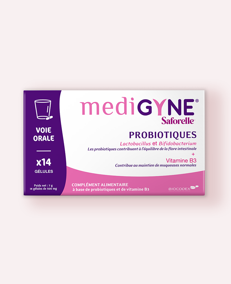 Gélules probiotiques voie orale avec vitamine B3