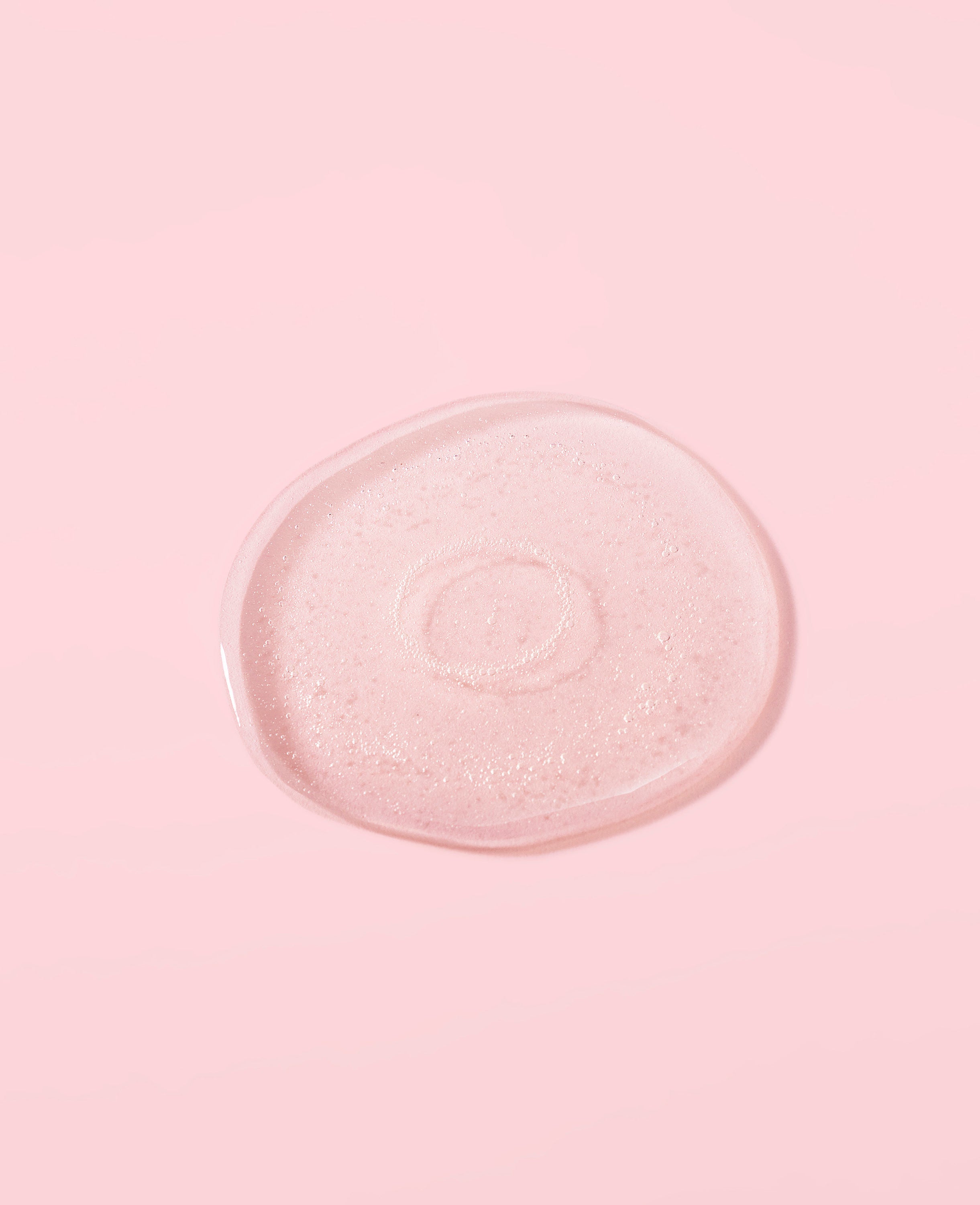 Texture gel nettoyant fraîcheur rose translucide Saforelle hygiène intime
