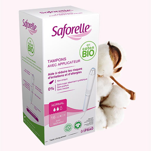 Tampon Hygiénique Bio - Tampon avec applicateur - Saforelle