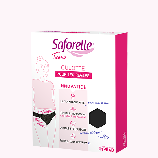 Culotte menstruelle Teens – Discrète et confortable - Saforelle