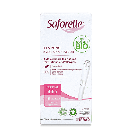 Tampon Hygiénique Bio - Tampon avec applicateur - Saforelle